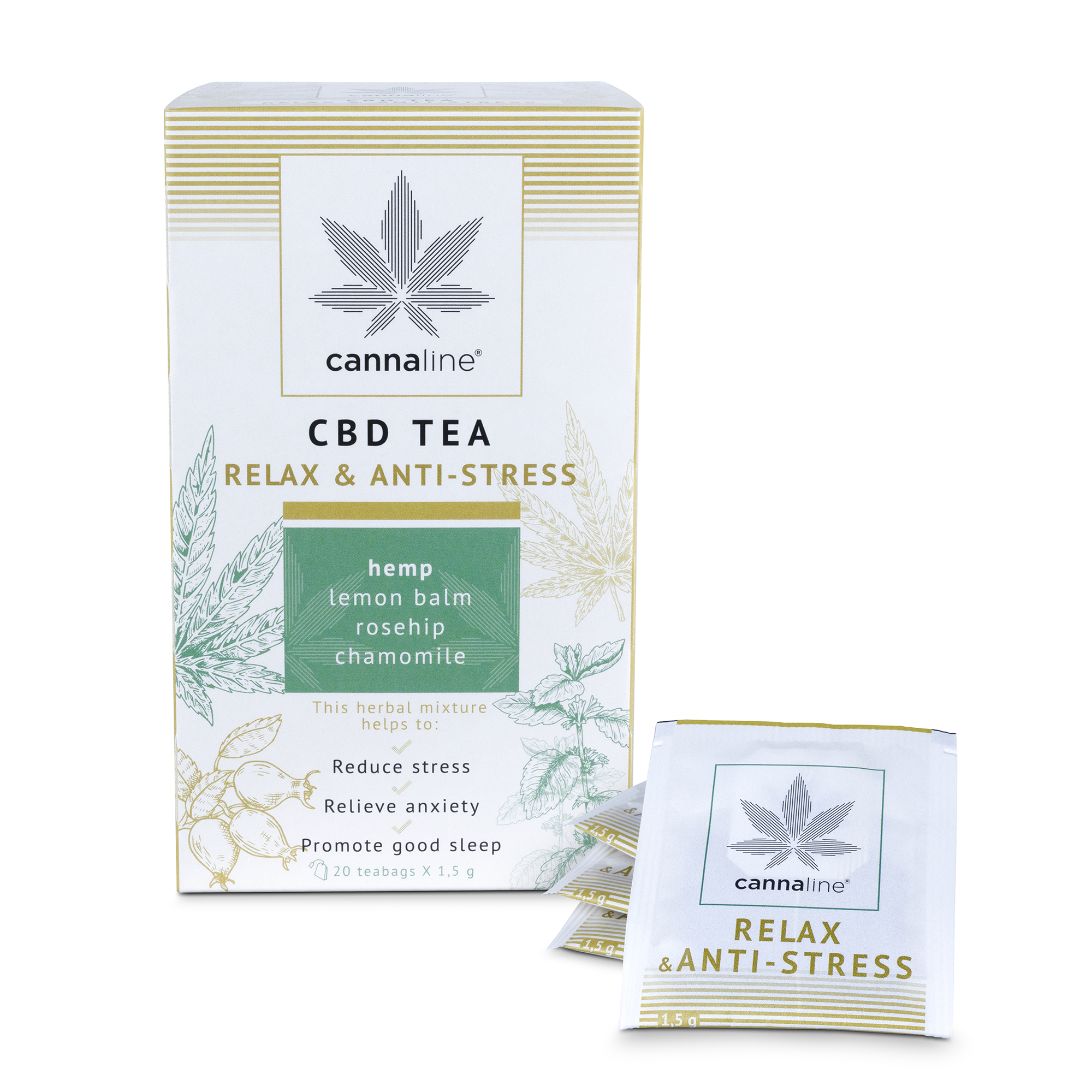 Cannaline CBD Hemp Tea Relax THC Free 30g